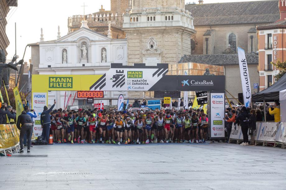 Zaragoza vuelve a teñirse de verde y amarillo con la MANN-FILTER Maratón