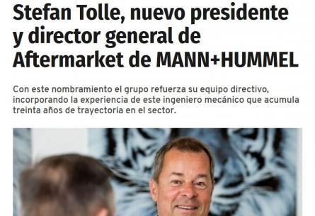 Stefan Tolle, nuevo presidente y director general de Aftermarket de MANN+HUMMEL